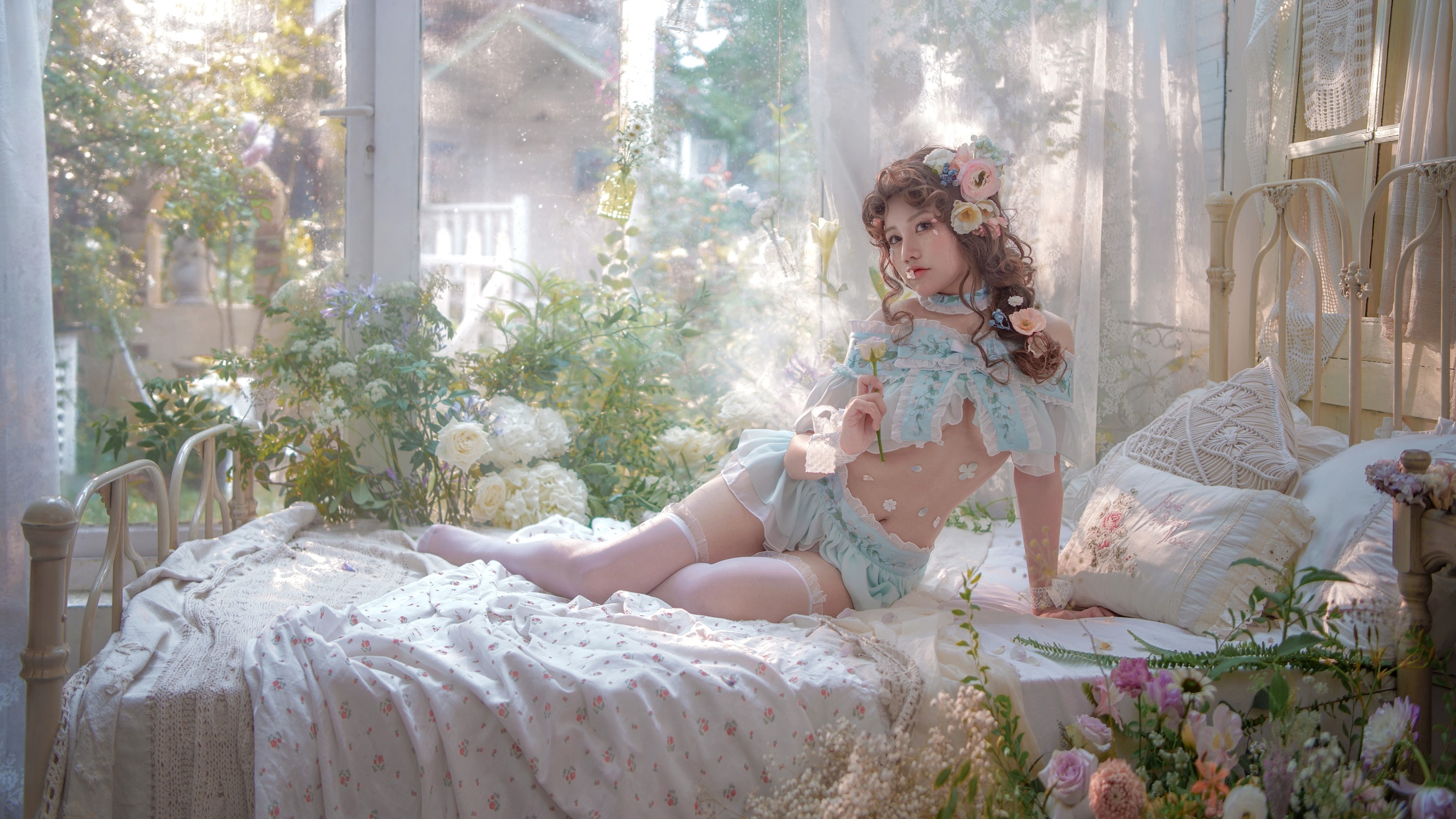 图片[1]-一笑芳香沁 – NO.031 豌豆公主 [30P]-XikXak